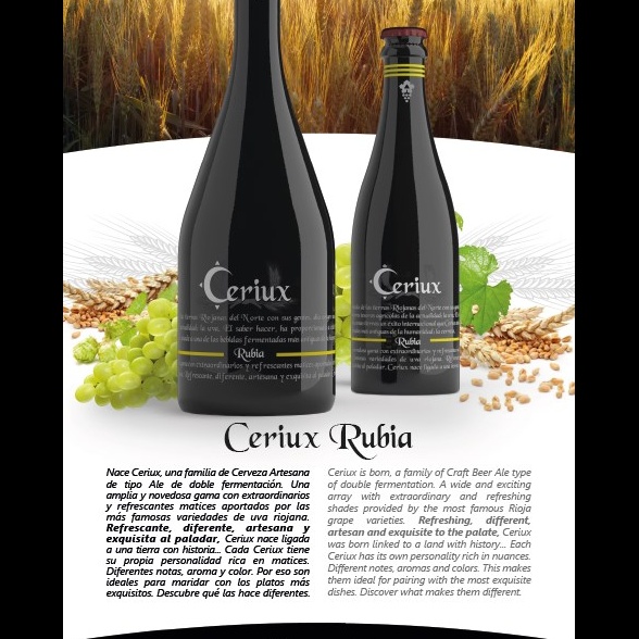 Ficha de producto Cerveza Ceriux Rubia