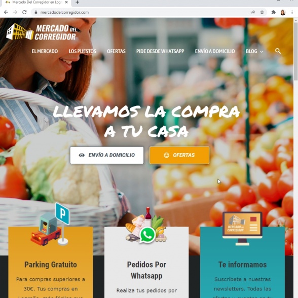 Web con SEO local de Mercado del Corregidor en Logroño