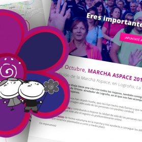 Marcha Aspace. Microsite y Plataforma de inscripción online