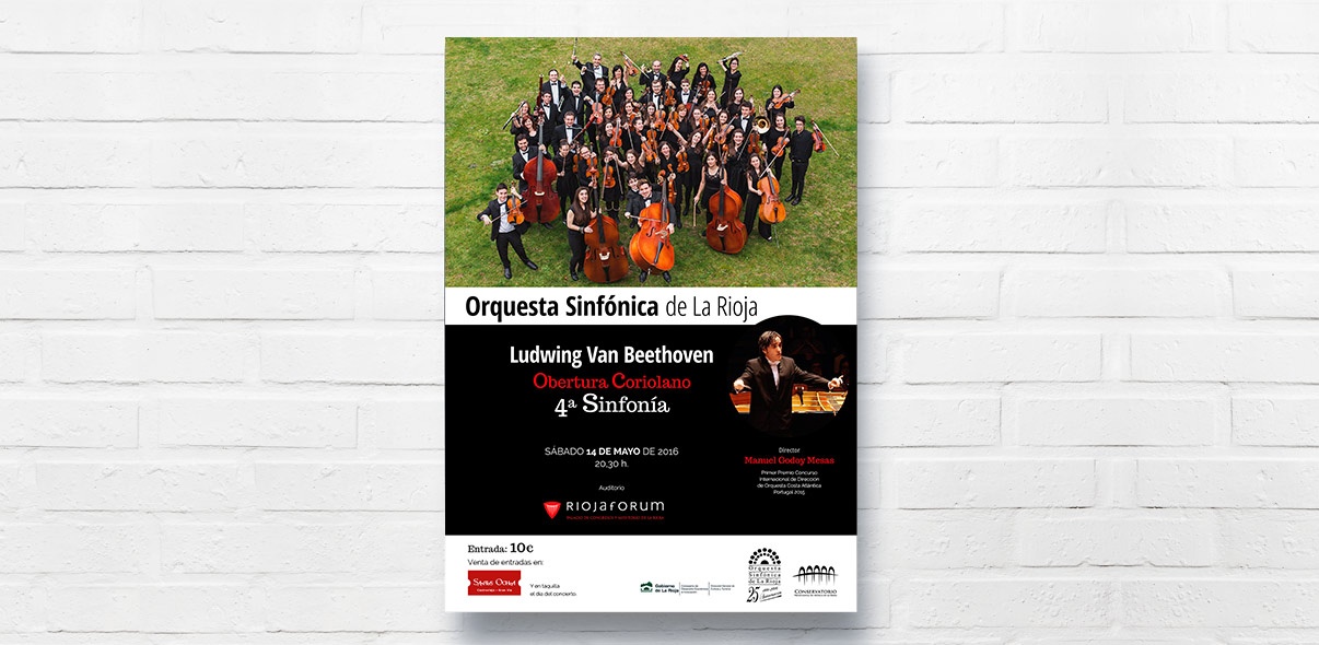 Cartel Concierto Orquesta Sinfónica de La Rioja