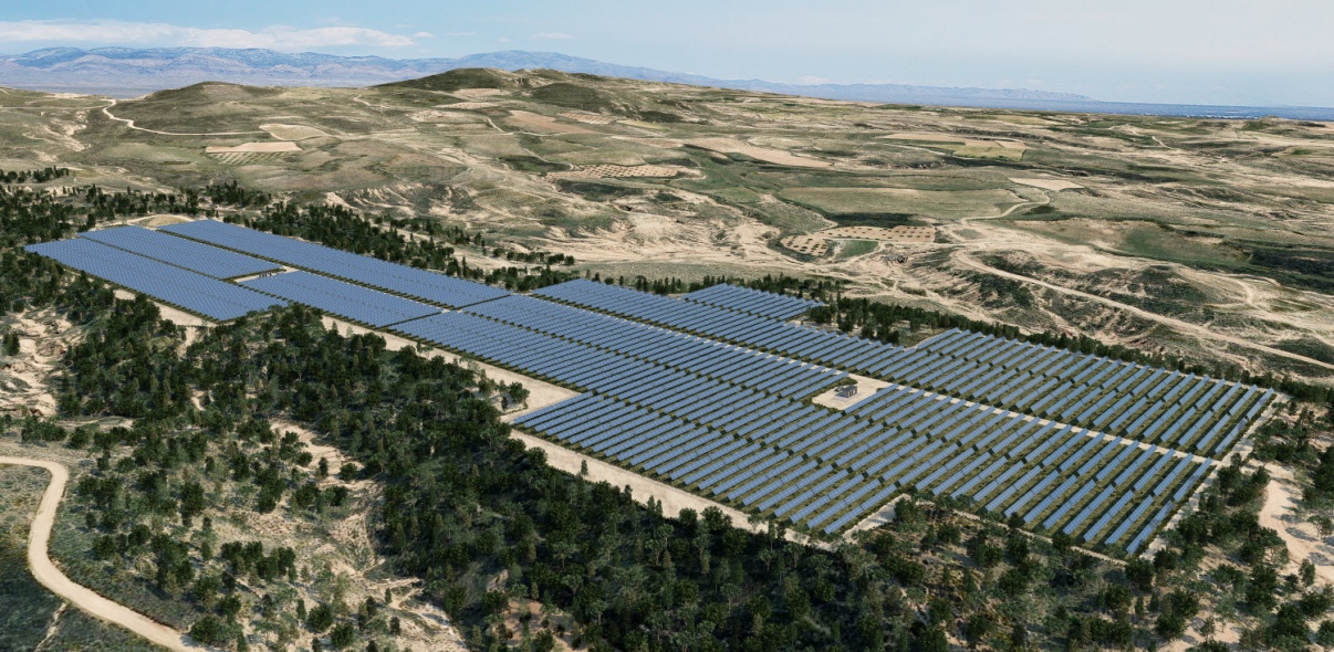 Planta de energía solar- Energía renovable
