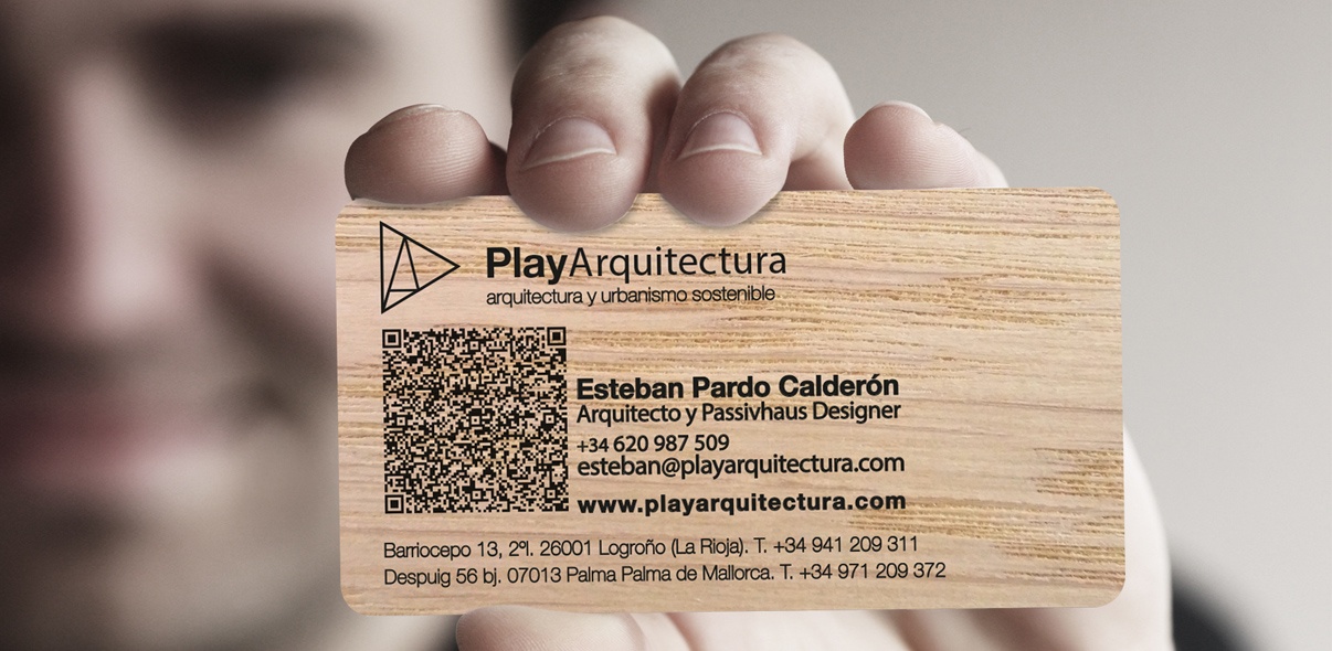 Tarjetas de madera