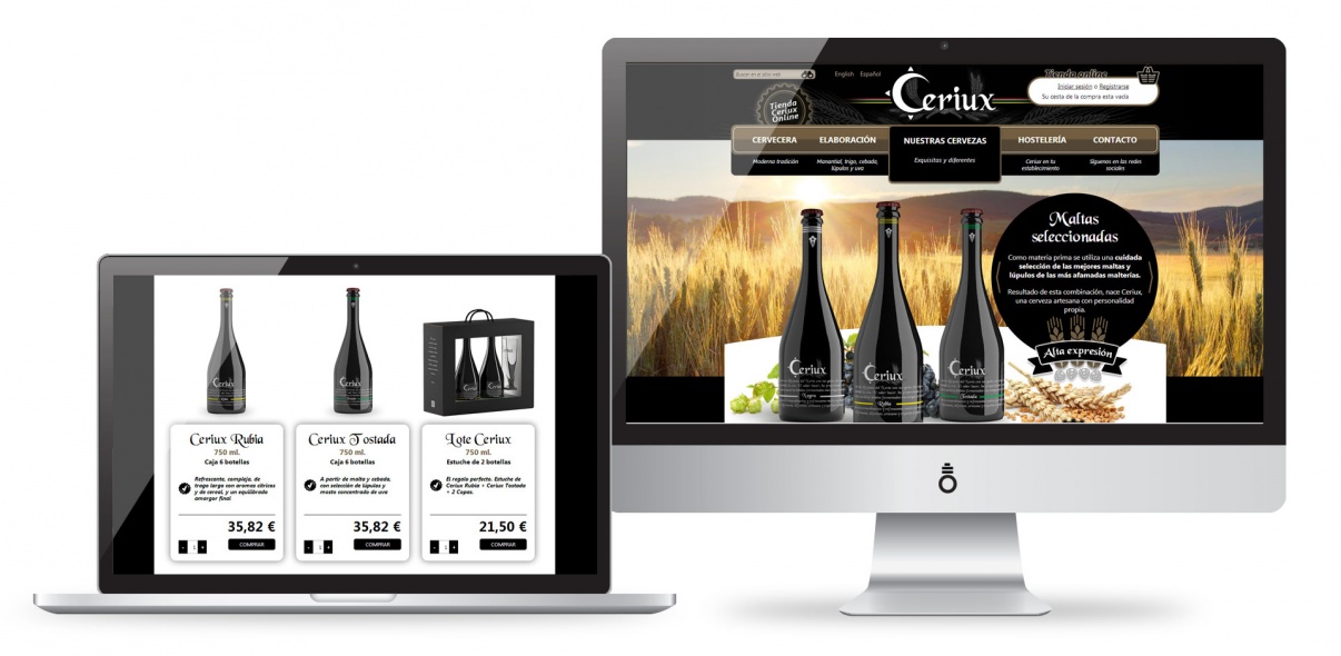 Portal Web con Tienda Online para Cerveza Ceriux